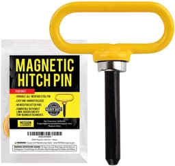 Dailygoods- Koppelingsstift Ultrasterk - Magnetische Koppelingspen - Grasmaaier-Aanhanger - Eenvoudig In- en Uithangen - Neodymium Magnetisch - Voor Eén Hand Gebruik - Aanhangerpen — thumbnail 4