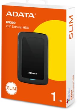 ADATA HV300 Serie - Externe Harde Schijf - 1TB - USB3.1 - Zwart — thumbnail 2