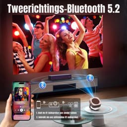 RUX® Mini beamers - Projector - Mini beamer - Wit - ‎25cm x 23cm x 20cm — thumbnail 4