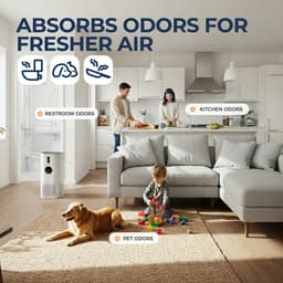 Luchtreiniger - Luchtbevochtiger - 2-in-1 Luchtreiniger & Luchtbevochtiger – H13 HEPA Filter – Tegen Allergieën, Huisdierenhaar & Rook – Stil & Automatische Stand – 9 Min Reiniging – Wit — thumbnail 4
