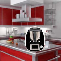 Keukenmachine stickers - Apparaat folie - Keuken personaliseren - Op maat gesneden - TM5 - Zwart mat — thumbnail 3