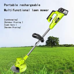 Handmaaier - Kleine grasmaaier - Tuinonderhoud - Oplaadbare batterij - 3.5 kg - Groen — thumbnail 3