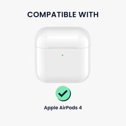 kwmobile Hoes compatibel met Apple Airpods 4 Case - Zachte TPU beschermhoes - Cover in geel / transparant citroenen design — thumbnail 4