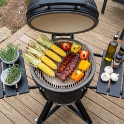 HEAT Premium Kamado Barbecue Fyregg 18 Inch - Keramische BBQ - Zwart - Houtskoolbarbecue — thumbnail 4