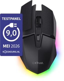 Trust GXT 122 Felox+ - Draadloze Gaming Muis - Met RGB verlichting - Dubbele draadloze verbinding - Zwart — thumbnail 1