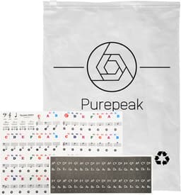 Purepeak Piano Toetsenbord Stickers - Keyboard Stickers - 37/49/54/61/88 - Kleur - Zwart-Wit - Plakletters - Plakcijfers — thumbnail 5