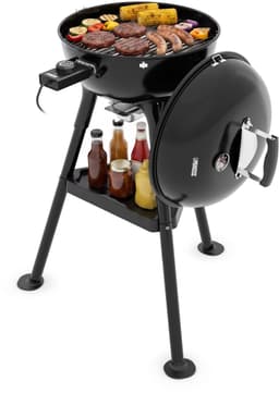 Princess Hybride Kogel BBQ - Elektrische en Houtskool Barbecue - 2000W - Verstelbare Afneembare Thermostaat - Grillrooster met coating - Deksel met Ingebouwde Thermometer - 112270 — thumbnail 1