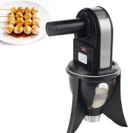 Automatische Gehaktbalmachine - Knedelmaker Vismachine - Thuis Koken - 3 Ballen Tegelijk - 39 x 27 x 25 cm - Zwart — thumbnail 1