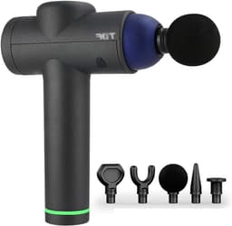 Spier Massagepistool - Fascia Gun - Herstel Bevorderen - 6 Instelbare Snelheden - 6 Massagekoppen - Grijs — thumbnail 1