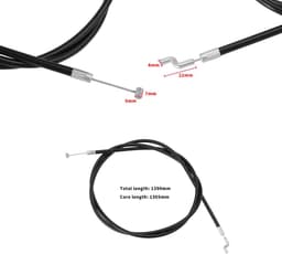Dailygoods- Push Pull Kabel 1390 mm - Grasmaaier Kabel - Compatibel met John Deere/Sabo - 2-takt/4-takt - Kunststof/Metaal - Eenvoudige installatie — thumbnail 4