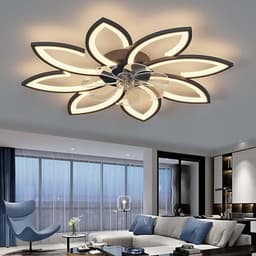 Verte Stille Plafondventilator met Verlichting - LED Lamp en Afstandsbediening - Wit - 90CM — thumbnail 5