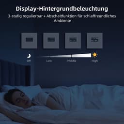 Slimme Thermostaat - Programmeerbaar - Vloerverwarming Regelen - App & Spraakbesturing - 55 x 55 mm - Wit — thumbnail 4