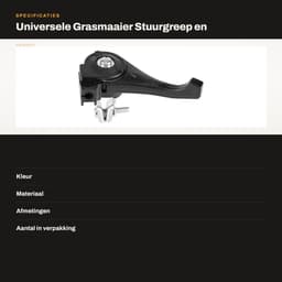 Dailygoods- Grasmaaier - Geschikt voor stuur 23-27 mm - Reserveonderdelen - Duurzaam kunststof/metaal - Eenvoudig te installeren - Universele pasvorm — thumbnail 3