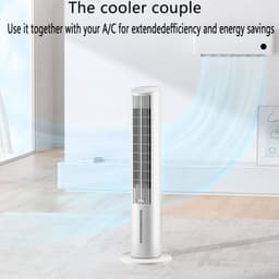 Mobiele Airco - Luchtkoeler Ventilator - Ruimte Koelen - Zonder Afvoerslang - 4L Reservoir - Zwart — thumbnail 4