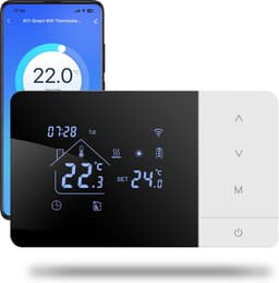 Slimme Thermostaat WiFi – Batterijgevoed – 2-Draads – Programmeerbaar – Tuya/Smart Life – 2.4GHz – 3A — thumbnail 1