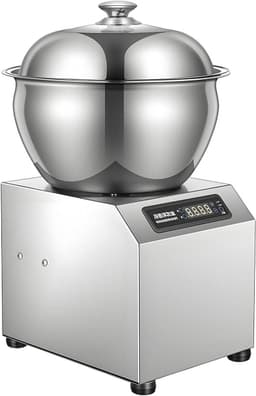 Deegmixer - Keukenmachine - Brood bakken - Krachtige motor - 8 kg capaciteit - Zilver — thumbnail 1