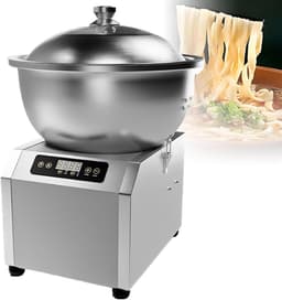 Elektrische Deegmixer - Keukenmachine Kneedmachine - Brood Bakken - Dubbele Rotatie Kneedtechnologie - 8kg Capaciteit - Zilver — thumbnail 1