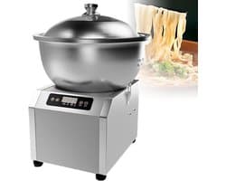 Elektrische Deegmixer - Keukenmachine Kneedmachine - Brood Bakken - Dubbele Rotatie Kneedtechnologie - 8kg Capaciteit - Zilver