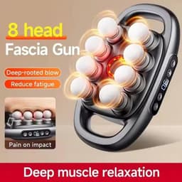 Massage Gun Set - Spierontspanning Gun - Spierherstel - 16 Massagekoppen - 40 x 20 x 60 cm - Zwart — thumbnail 3