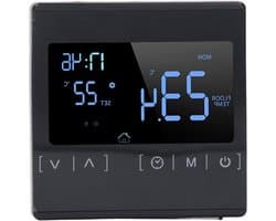 Slimme Thermostaat - Digitale Thermostaat Vloerverwarming - Comfortabel Huis - Dubbele Sensor - 16A - Wit