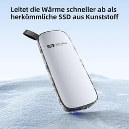 Externe SSD - Draagbare Harde Schijf - Snelle Data Opslag - Aluminium Behuizing - 11.2 x 4.5 x 1.3 cm — thumbnail 5