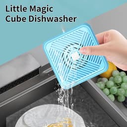 Mini Vaatwasser - Draagbare Afwasser - Snel Afwassen - Elektrolyse Reiniging - 100x100x32 mm - Wit — thumbnail 5