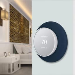 Wandplaatafdekking Thermostaat - Afdekplaat Muurbeugel - Thermostaat Beschermen - Zacht Siliconen Materiaal - 12.5 cm - Wit — thumbnail 3