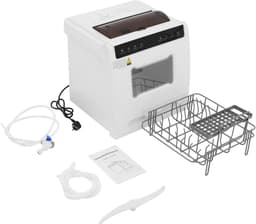 Mini Vaatwasser - Compacte Afwasser - Keuken Gemak - 360 Graden Sproeiarmen - 46 x 41 x 46 cm - Wit — thumbnail 1