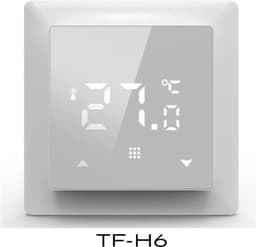 Kamerthermostaat - Slimme thermostaat - Temperatuur regelen - Touchscreen bediening - 12 mm - Wit — thumbnail 3
