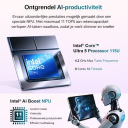 Ninkear 13 inch 2-in-1 Laptop + Touchscreen + Intel N150 + 12GB + 512GB SSD — thumbnail 3