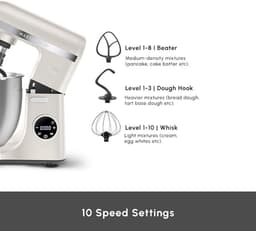 Karaca Mastermaid Chef Ultra Digitale - Keukenmachine – 7L – 2000W – 10 Snelheden – Zero Side Tech – Starlight — thumbnail 2