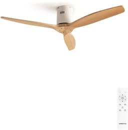 CREATE - Plafondventilator 40W silent Ø132 cm - Met Afstandsbediening - 6 Snelheden - Timer - Zomer/Winter functie - Wit- WIND CALM — thumbnail 1