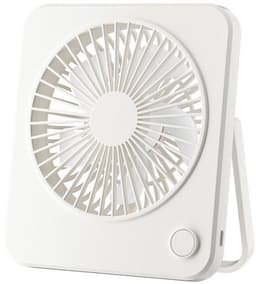 Mini draagbare, stille bureauventilator, geschikt voor slaapkamers, bureaus, computers, thuis, op kantoor of op reis - Wit — thumbnail 1