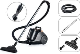 Swiss Haus® BVC2325 Stofzuiger Zonder Zak – Zakloos – 900W - Cycloon Technologie – HEPA Filter – 2.3L Stofreservoir – Krachtige Zuigkracht – Compact & Licht - Zwart/Goud — thumbnail 4