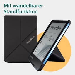 PocketBook Verse Pro e-reader Azure – 6 inch – 16 GB – waterdicht + Origami Zwart Hoesje – voordeelbundel — thumbnail 2