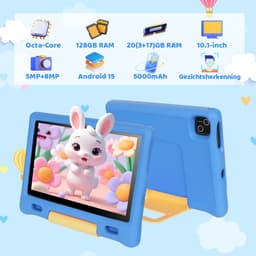 Hotlight KT1016 - Android 15 kindertablet - 10.1 inch - 20(3+17)GB RAM/128GB ROM– 5000mAh - Blauw — thumbnail 3