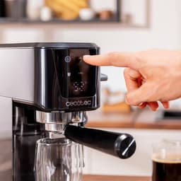 Cecotec Power Espresso 20 Touch Espressomachine - 1350W, 20 Bar, Touchscreen, Stoompijp, 1L Watertank, Thermoblock, Kopjeswarmer - Perfect voor Espresso & Cappuccino — thumbnail 4