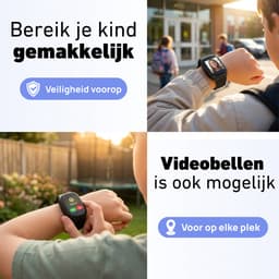 Zonaro GPS Horloge Kind – Smartwatch Kinderen met Simkaart – Kinderhorloge Jongen Meisje – GPS Tracker Kind – Smartwatch Kids met SOS Knop – Kinder Smartwatch Waterdicht — thumbnail 5