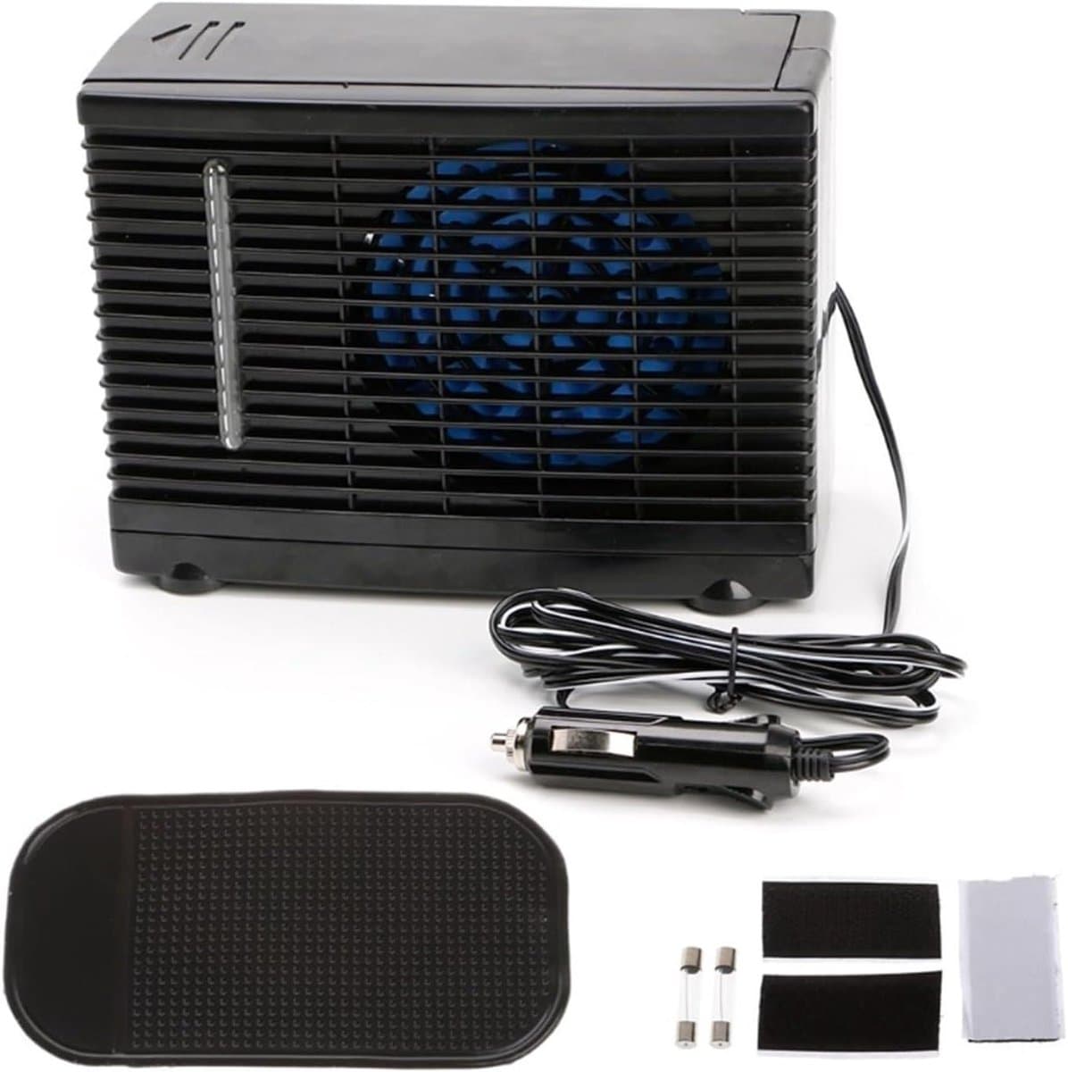 Auto Airco - Draagbare Koeler - Reizen Koel - Verdampingskoeling - 12V - Zwart — afbeelding 1