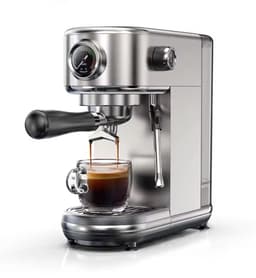 Halfautomatische Espressomachine-19 Bar Druk-Professionele Programmeerbare Functies-Optionele Programmabereik-Krachtig Stoomsysteem-Thermo Spiraal Verwarming Systeem & Warme Kopjes Functie — thumbnail 1