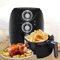 Kleine Airfryer - Heteluchtfriteuse - Gezond Frituren - Ruimtebesparend Design - 25 Liter - Blauw — thumbnail 2
