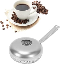Handmatige Koffiebrander - Roosterapparaat Bonen - Thuis Branden - Gelijkmatige Warmteverdeling - 34D x 18W x 8H cm - Zilver — thumbnail 5