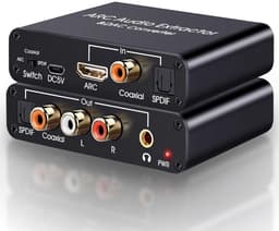 carmdering - HDMI ARC Audio Extraktor - HDMI Geluidskaart Extractor - Digitale Audio Converter - ARC Audio Terugkanaal Functie - Aluminium Metalen Behuizing - CEC Volumeregeling Ondersteuning - Compatibel Met TV En Soundbar - 1 Stuk — thumbnail 1