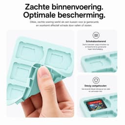 Sounix Game card case Geschikt voor Nintendo Switch 2 - 12 slots - Beschermhoes - micro SD kaart houder - Zwart — thumbnail 3