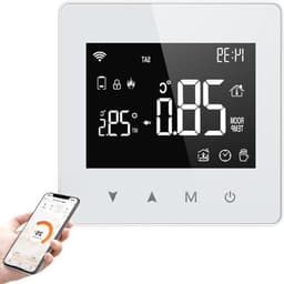 Slimme Thermostaat - Temperatuurregelaar Ketel - Comfort Thuis - App Afstandsbediening - Compact Formaat - Wit — thumbnail 4