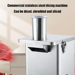 Elektrische Groentehakker - Voedselprocessor Snijder - Snel Ingrediënten Snijden - Krachtige 250W Motor - 38x26x45 cm - Zilver — thumbnail 3