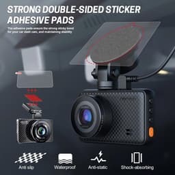 Dashcam Adhesive Pads & Films, Double-Sided Stickers and Transparent Anti-Static Windscreen Films (Pack of 12) — thumbnail 4