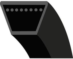 Gladde V-riem - Maaierriem Reserveonderdeel - Grasmaaien Onderhoud - Specifieke Modellen Compatibel - 858 mm Buitenlengte - Zwart — thumbnail 1