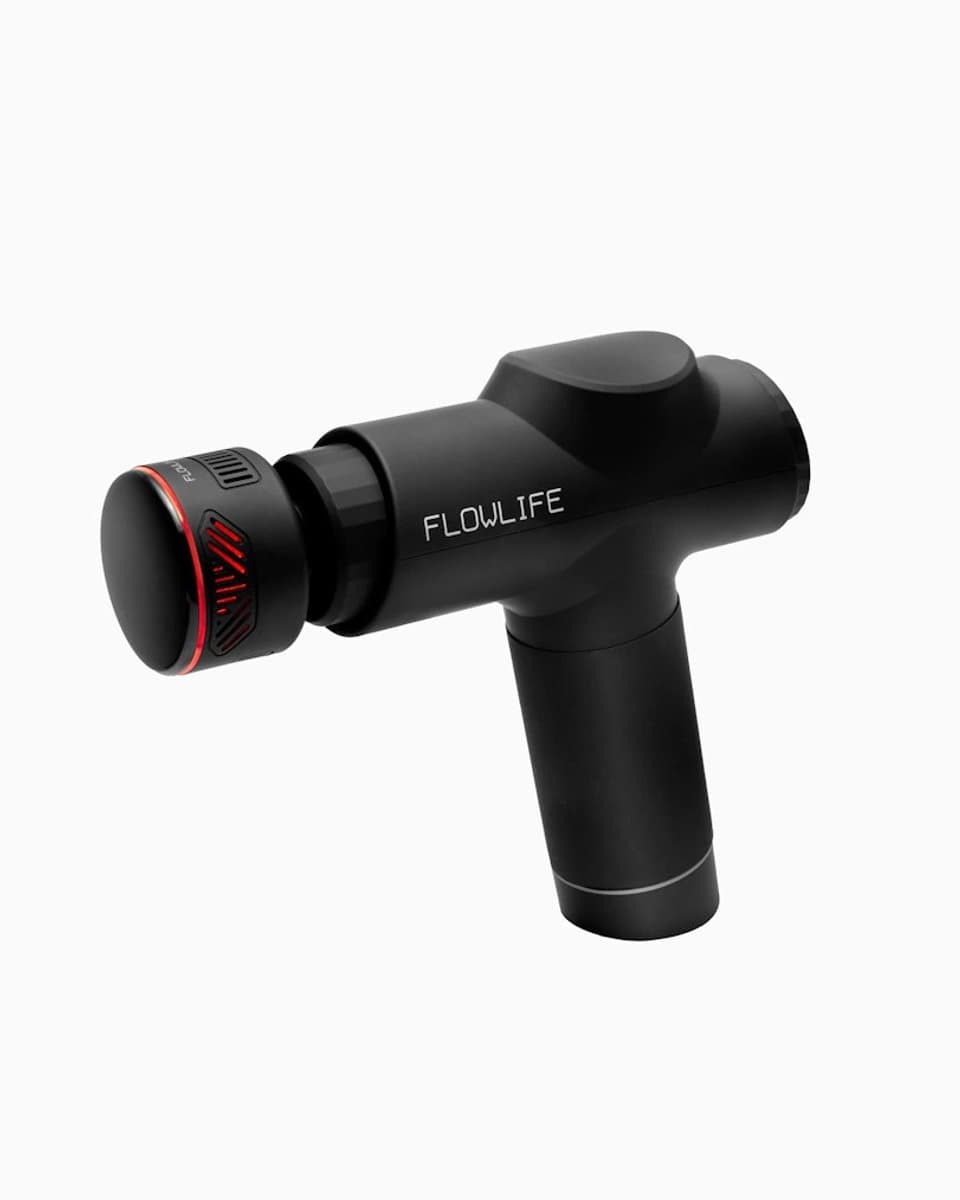 Flowlife Flowgun Heat – Massage Gun met Warmte & Koude Therapie – Professioneel – Massage Apparaat – Massage Pistool – 5 Snelheden – 10mm Slagdiepte – Spierherstel Apparaat met 5 Opzetstukken — afbeelding 1