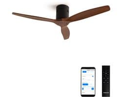 CREATE - Plafondventilator 40W silent 100% hout - S - Geen licht - WIFI - WIND CALM NATURAL WOOD
